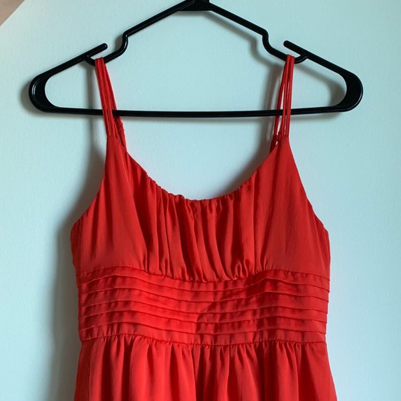 H&M Women’s Reddish Orange Spaghetti Strap Dress Size 0 (GUC) - Picture 3 of 16